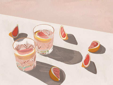 Sweet As Candy White Modern Wood Framed Art Print with Double Matting by Urban Road