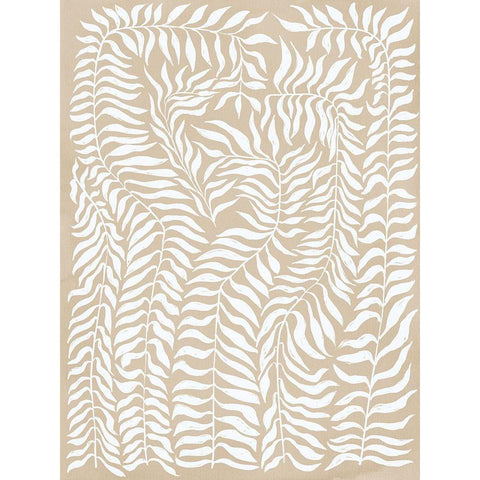 Vineyard Sand White Modern Wood Framed Art Print by Urban Road