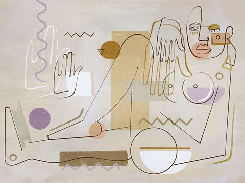 Ma Belle Black Ornate Wood Framed Art Print with Double Matting by Urban Road