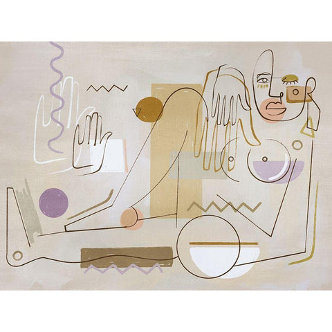 Ma Belle White Modern Wood Framed Art Print by Urban Road