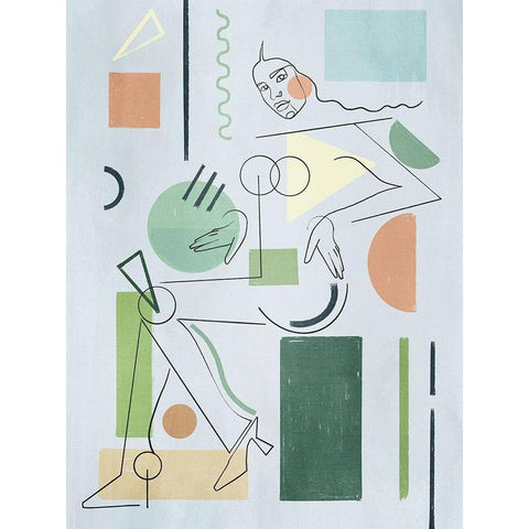 La Dame Black Modern Wood Framed Art Print by Urban Road