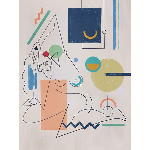 Self Portrait White Modern Wood Framed Art Print by Urban Road