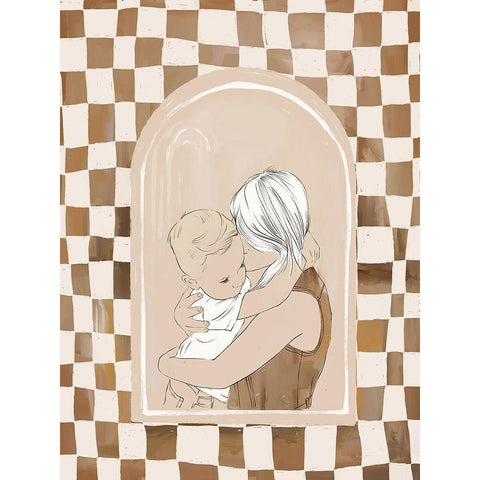 Cherish Black Modern Wood Framed Art Print with Double Matting by Urban Road