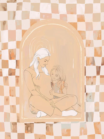 Hello-there White Modern Wood Framed Art Print with Double Matting by Urban Road