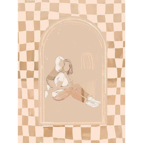 Growing Up Gold Ornate Wood Framed Art Print with Double Matting by Urban Road