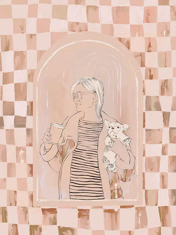 Two Loves Black Ornate Wood Framed Art Print with Double Matting by Urban Road