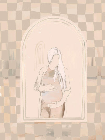 Eager White Modern Wood Framed Art Print with Double Matting by Urban Road