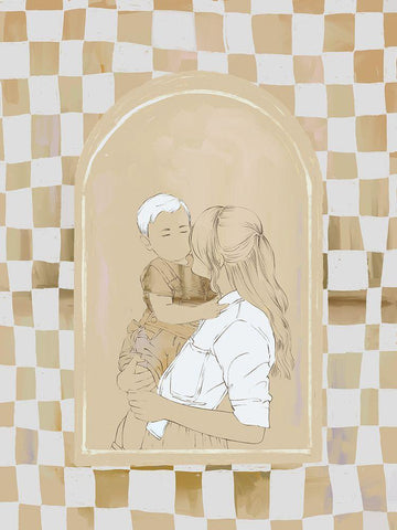 Catch Up Black Ornate Wood Framed Art Print with Double Matting by Urban Road