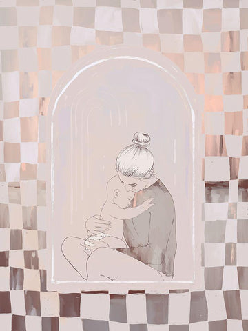 Newfound White Modern Wood Framed Art Print with Double Matting by Urban Road