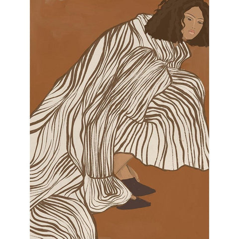 Delilah Divine Black Modern Wood Framed Art Print by Urban Road