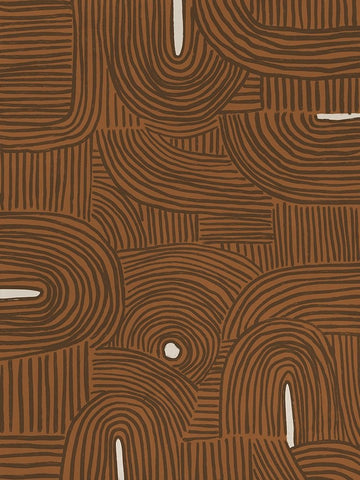 Pathways White Modern Wood Framed Art Print with Double Matting by Urban Road