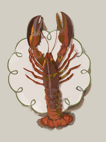 Freshwater Beige White Modern Wood Framed Art Print with Double Matting by Urban Road