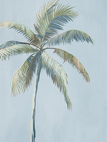 Island Dreaming White Modern Wood Framed Art Print with Double Matting by Urban Road