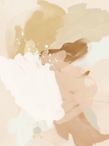 Neutral Flows II Black Ornate Wood Framed Art Print with Double Matting by Urban Road