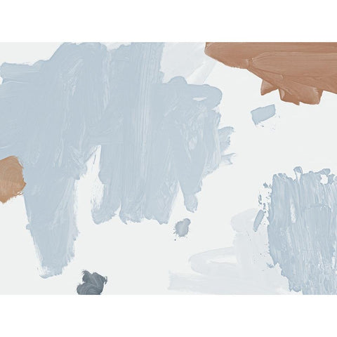 Cloudy White Modern Wood Framed Art Print by Urban Road