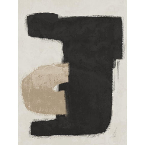 Composed Black White Modern Wood Framed Art Print by Urban Road