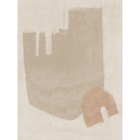 Blase Neutral Gold Ornate Wood Framed Art Print with Double Matting by Urban Road