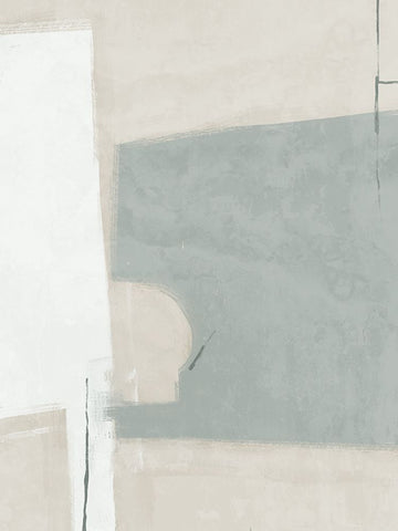 Always a Way Light Teal White Modern Wood Framed Art Print with Double Matting by Urban Road