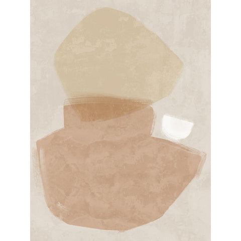 Balanced Blush White Modern Wood Framed Art Print by Urban Road