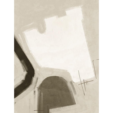 Open-Minded Khaki Green Black Modern Wood Framed Art Print with Double Matting by Urban Road