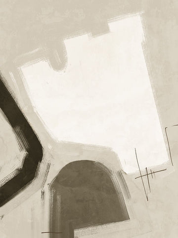 Open-Minded Khaki Green White Modern Wood Framed Art Print with Double Matting by Urban Road