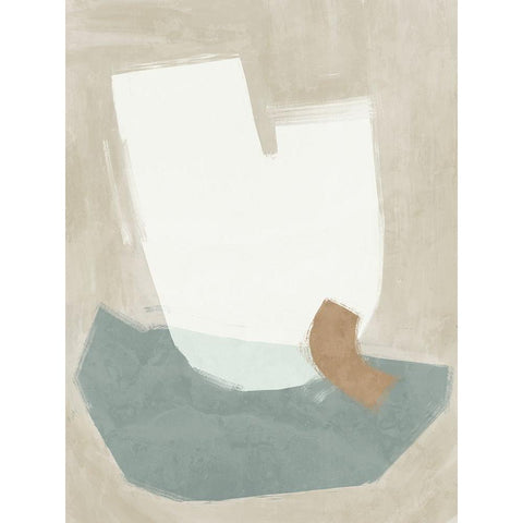 Laid-Back Light Sage Gold Ornate Wood Framed Art Print with Double Matting by Urban Road