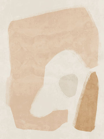 Easy Does It Neutral Black Ornate Wood Framed Art Print with Double Matting by Urban Road