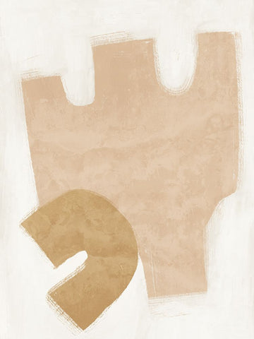 Amity Neutral Black Ornate Wood Framed Art Print with Double Matting by Urban Road