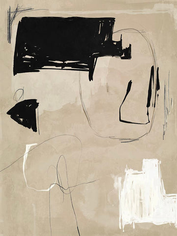 Back To The Drawing Board III White Modern Wood Framed Art Print with Double Matting by Urban Road