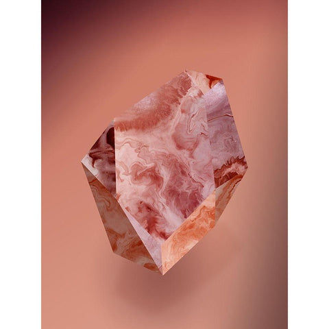 Ochre Gold Ornate Wood Framed Art Print with Double Matting by Urban Road