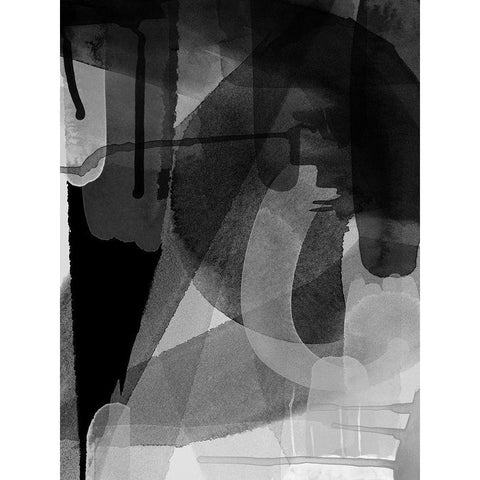 Lampblack White Modern Wood Framed Art Print by Urban Road