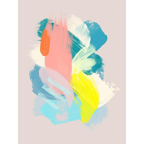 Blue Hawaii White Modern Wood Framed Art Print by Urban Road