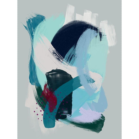 Weightless Haze White Modern Wood Framed Art Print by Urban Road