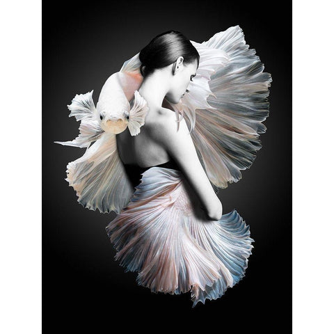 Shai Black Modern Wood Framed Art Print by Urban Road