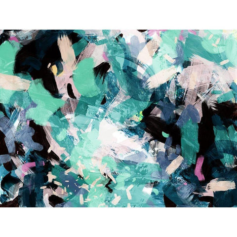 Deep Ocean Black Modern Wood Framed Art Print by Urban Road