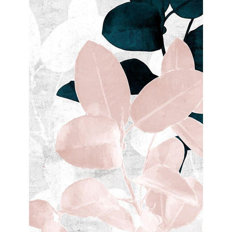 Demure II Black Modern Wood Framed Art Print by Urban Road