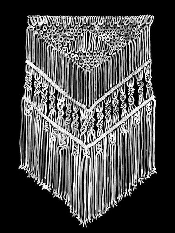 Gypsy Mono Black Ornate Wood Framed Art Print with Double Matting by Urban Road