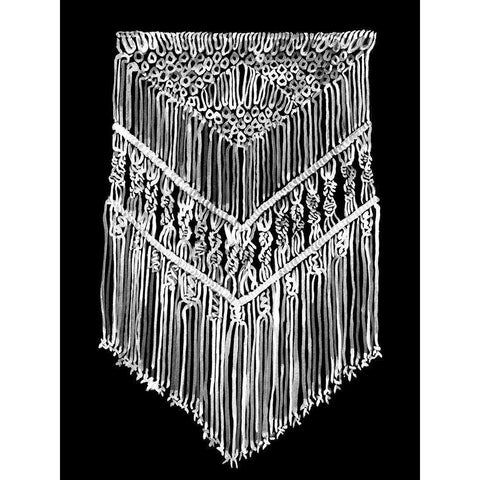 Gypsy Mono Black Modern Wood Framed Art Print by Urban Road