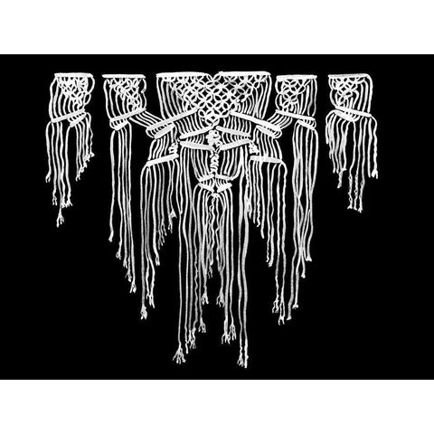 Nomad Mono Black Modern Wood Framed Art Print by Urban Road