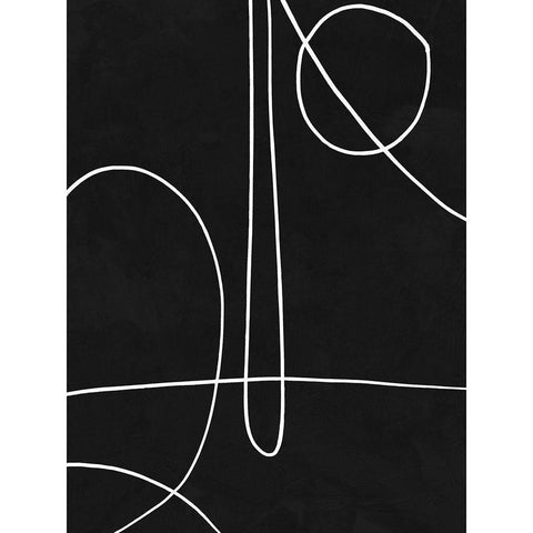 Treble Black Modern Wood Framed Art Print with Double Matting by Urban Road