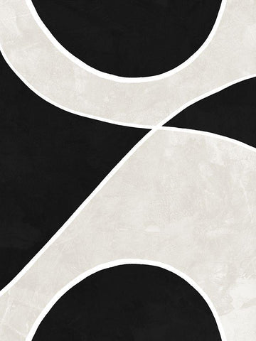 Helix White Modern Wood Framed Art Print with Double Matting by Urban Road