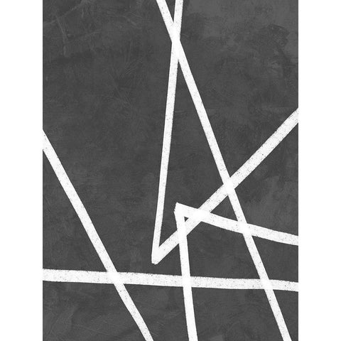 Divide Black Modern Wood Framed Art Print with Double Matting by Urban Road