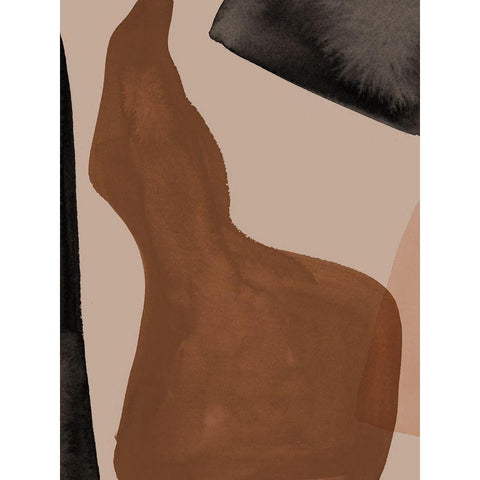 Adorn Black Modern Wood Framed Art Print by Urban Road