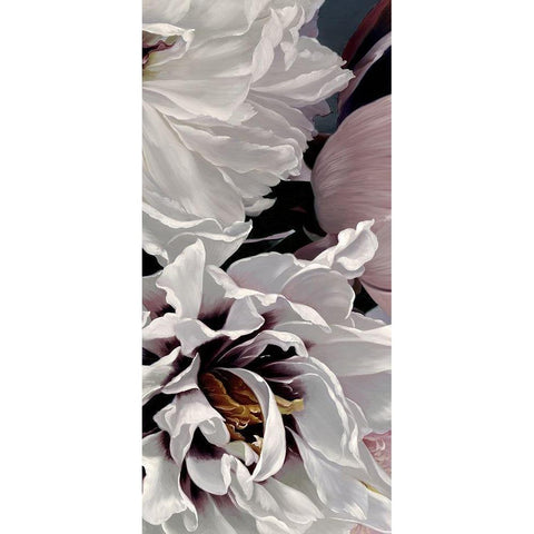 Fleur Triptych - Panel 2 White Modern Wood Framed Art Print by Urban Road