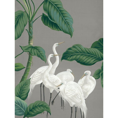 Paper Crane I White Modern Wood Framed Art Print by Urban Road