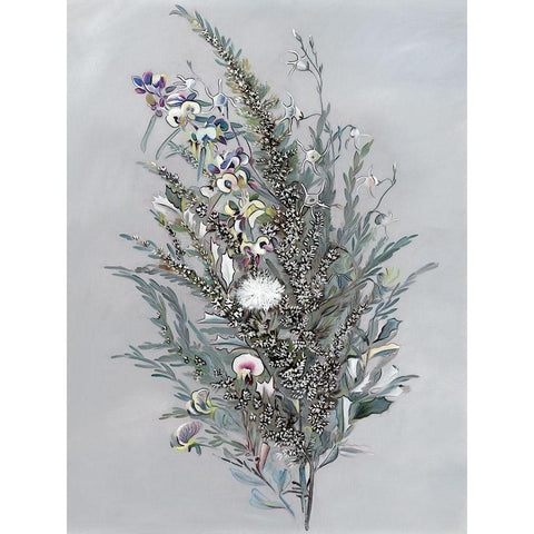 Grevillea Gold Ornate Wood Framed Art Print with Double Matting by Urban Road