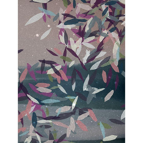 Summer Rain Black Modern Wood Framed Art Print by Urban Road