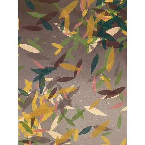 Autumn Rain White Modern Wood Framed Art Print by Urban Road