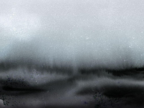 Carina White Modern Wood Framed Art Print with Double Matting by Urban Road