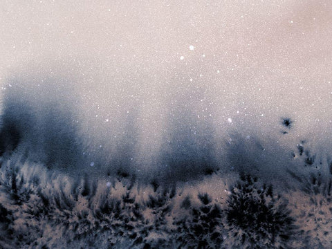 Southern Cross White Modern Wood Framed Art Print with Double Matting by Urban Road